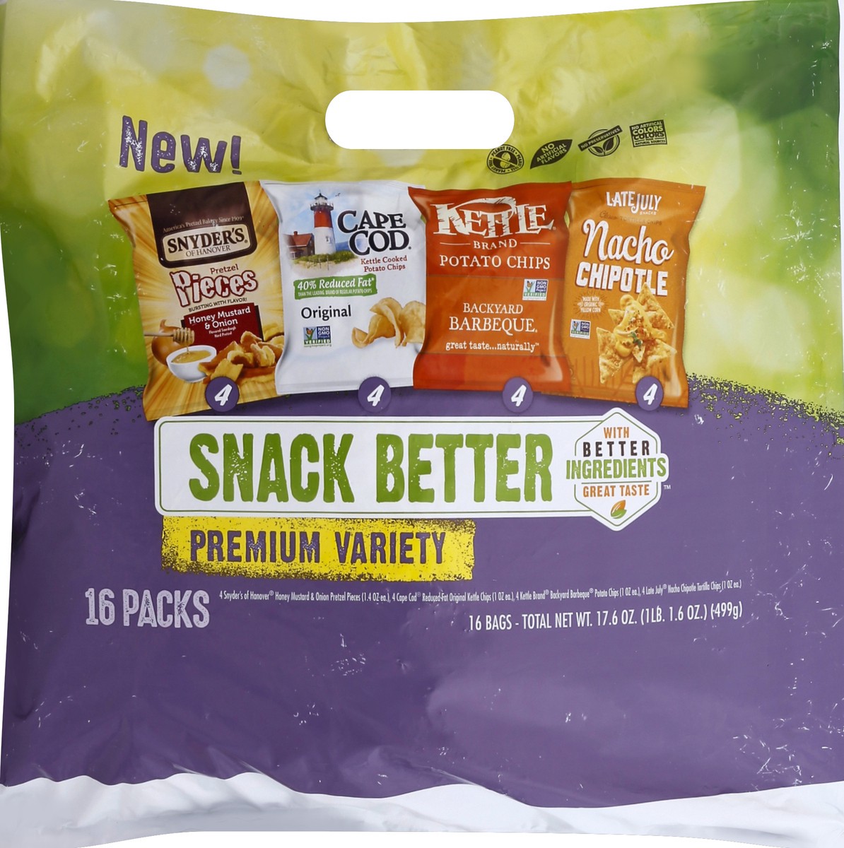 slide 5 of 6, Cape Cod Snack Better Premium Variety Pack, 16 ct