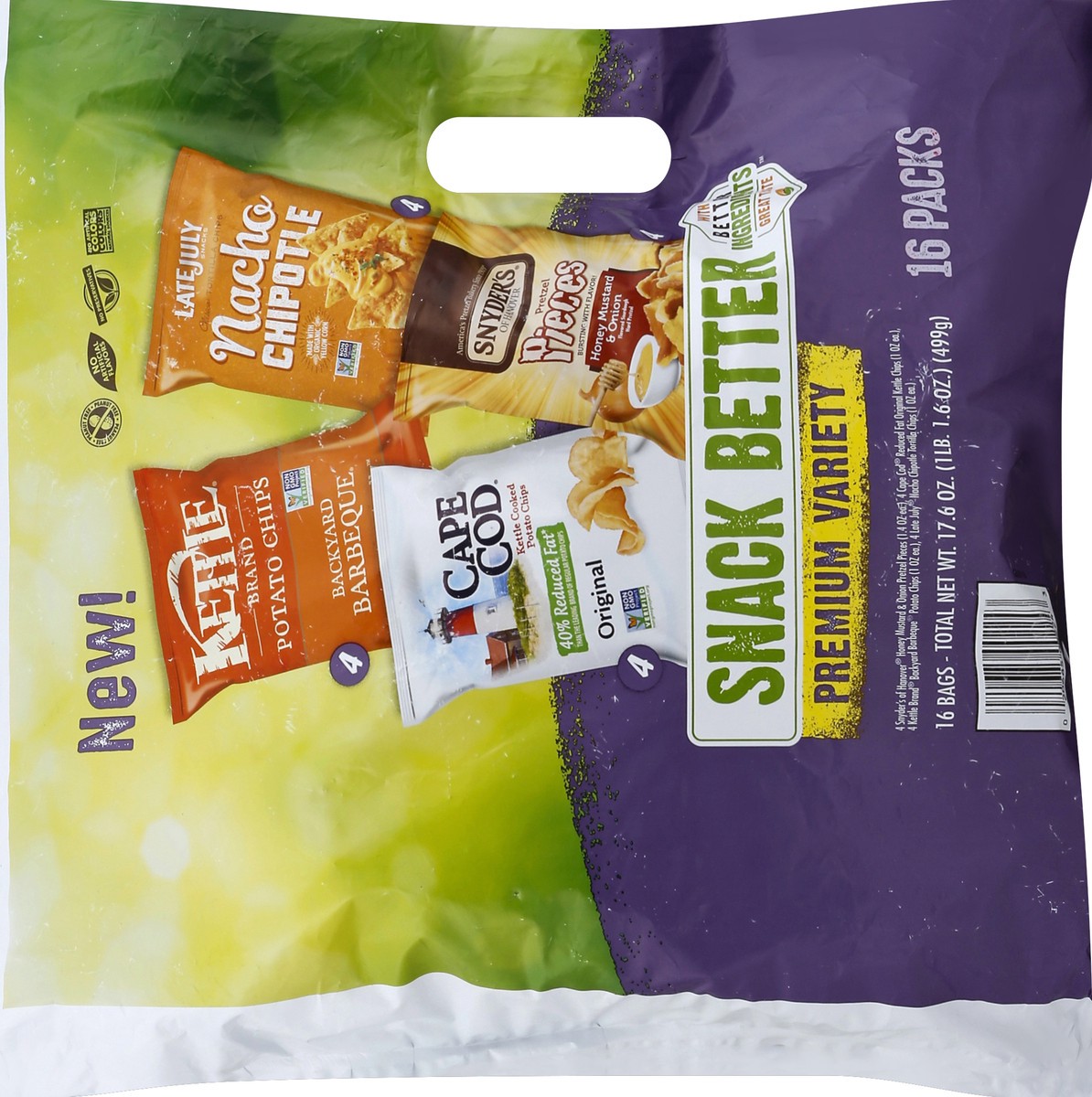 slide 4 of 6, Cape Cod Snack Better Premium Variety Pack, 16 ct