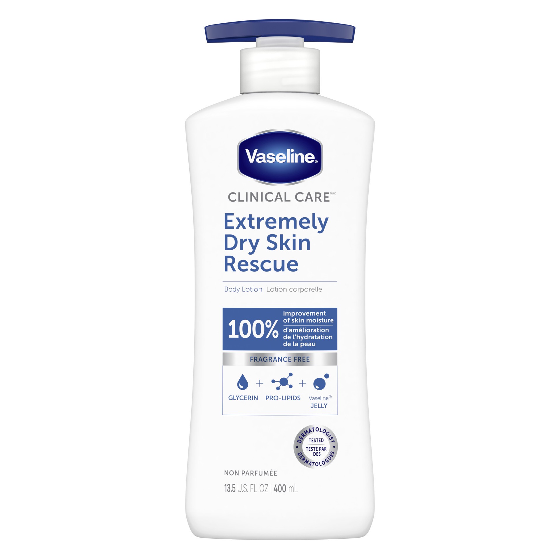 slide 1 of 4, Vaseline Clinical Care hand and body lotion Extremely Dry Skin Rescue, 13.5 oz, 13.5 oz