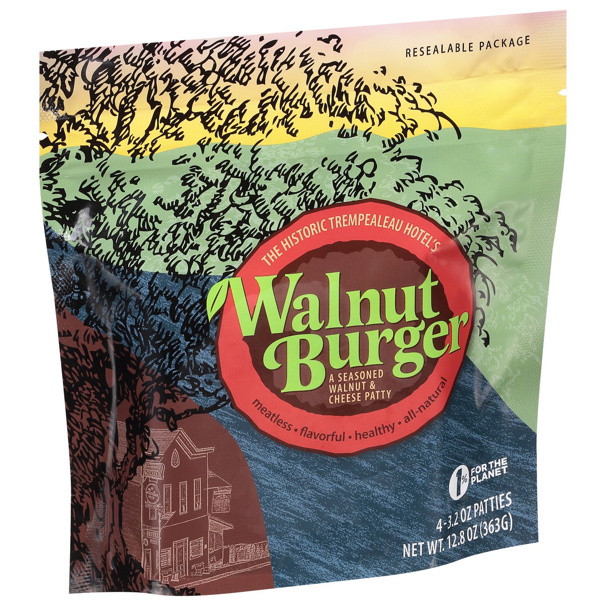 slide 4 of 9, Walnut Burger Walnut & Cheese Patty 4 ea, 4 ct