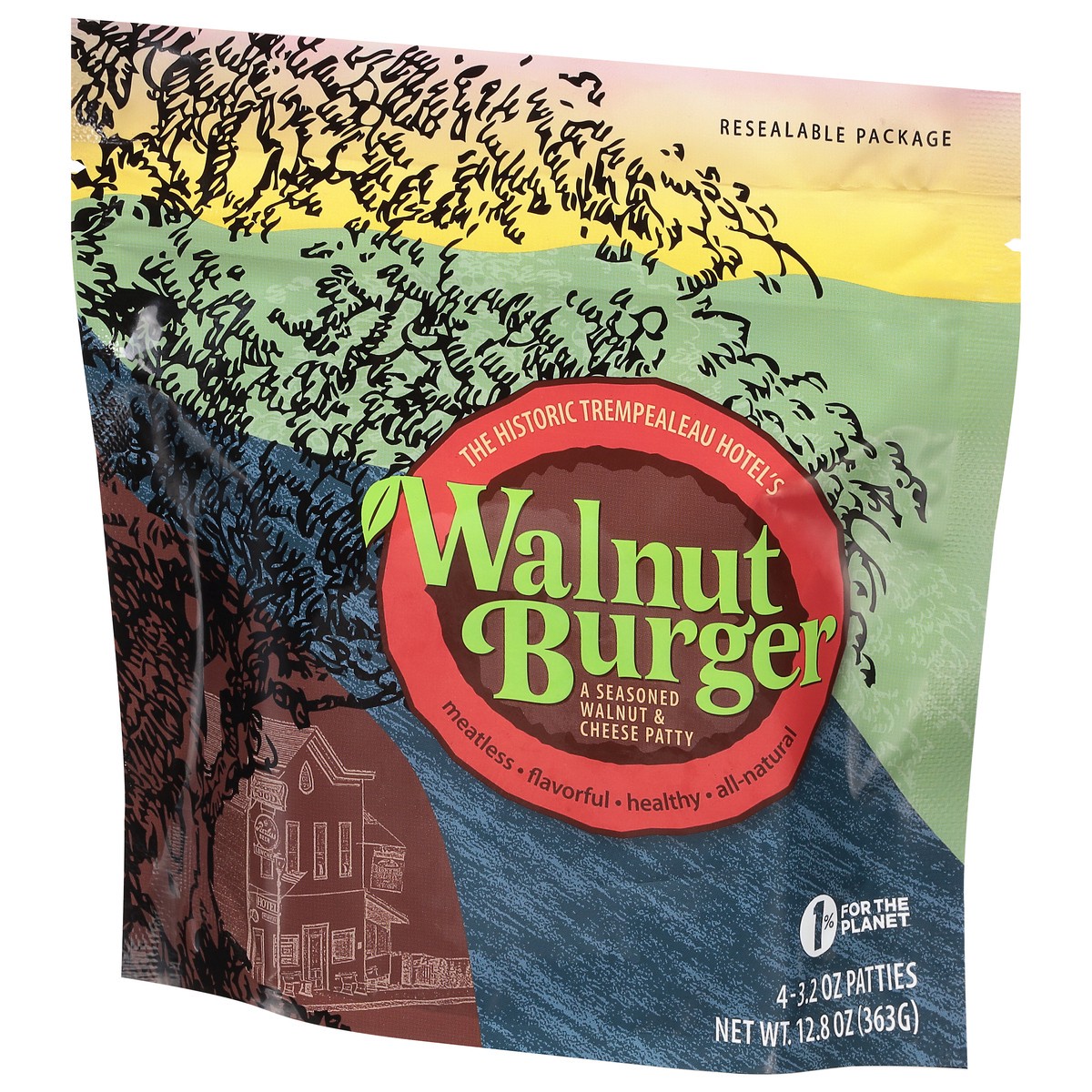 slide 5 of 9, Walnut Burger Walnut & Cheese Patty 4 ea, 4 ct