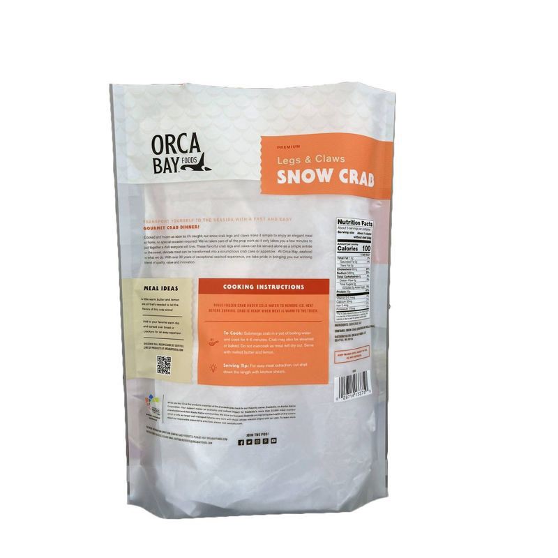 slide 3 of 5, Orca Bay Opilio Snow Crab Clusters, 2 lb