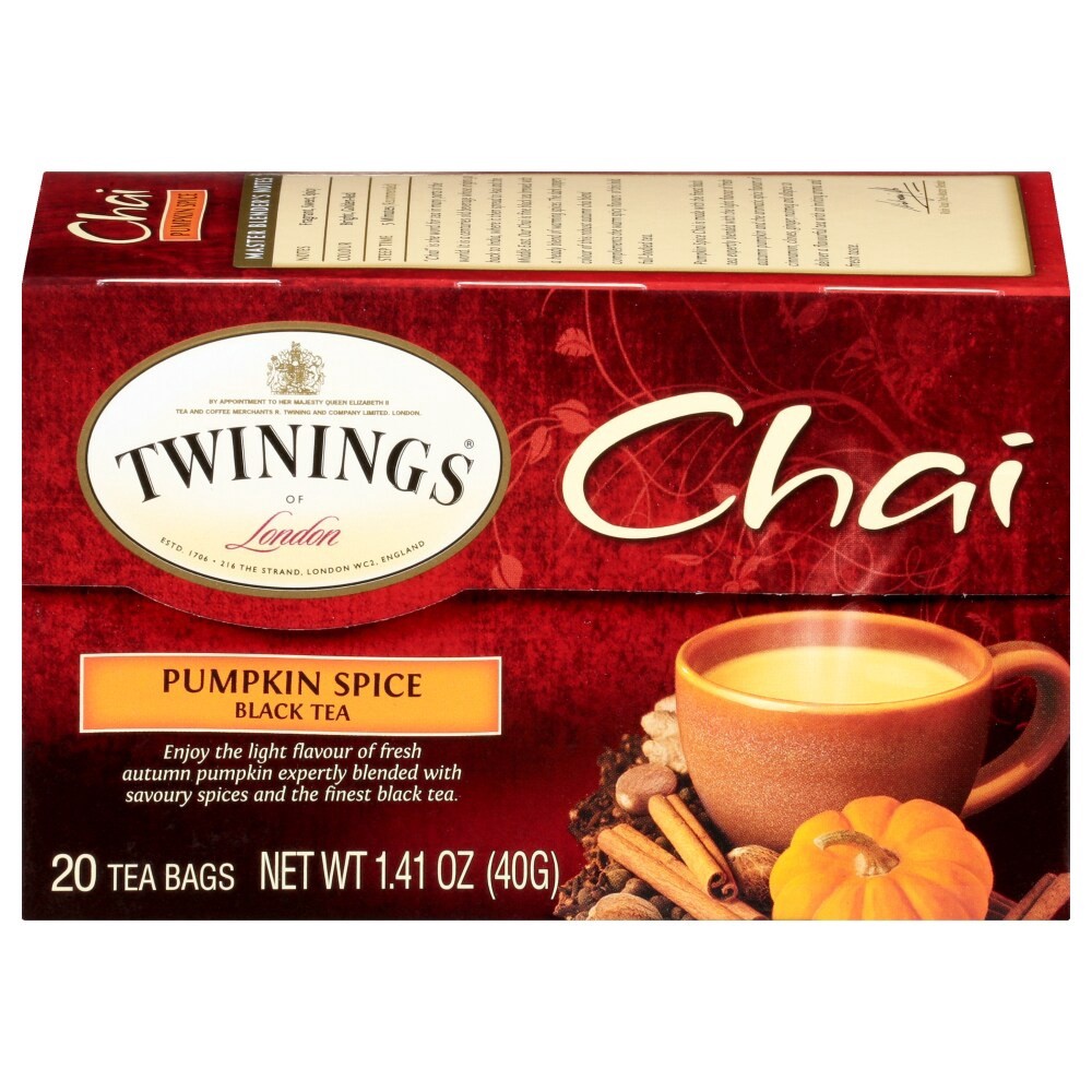 slide 3 of 4, Twinings Chai Tea Bags Pumpkin Spice Black Tea 20 - 20 ct, 20 ct