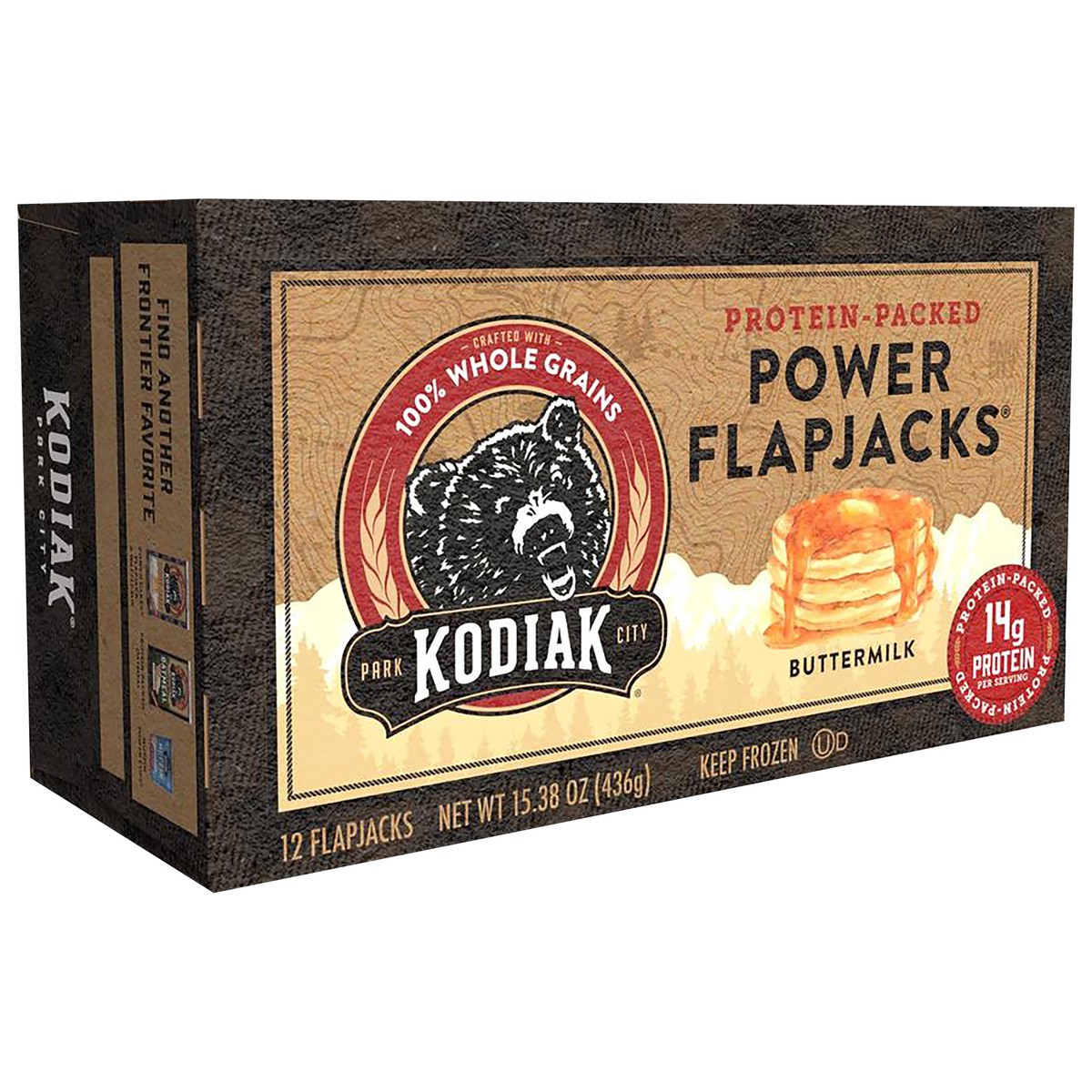 slide 2 of 8, Kodiak Cakes Cakes Buttermilk Power Flapjacks, 12 ct