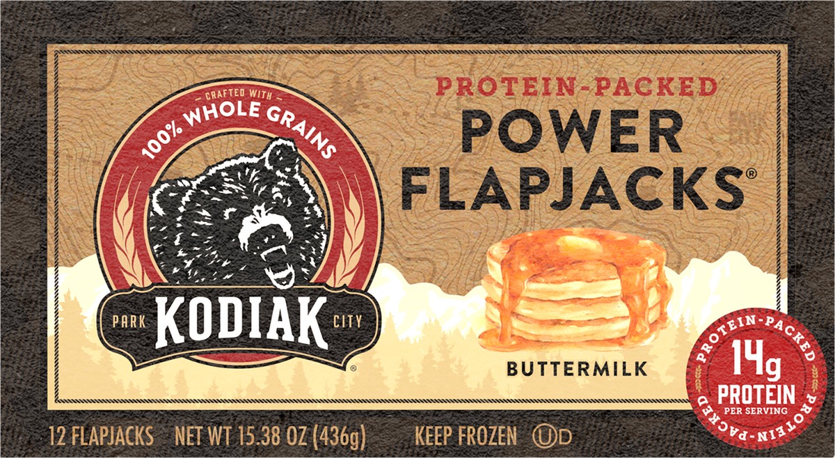 slide 5 of 8, Kodiak Cakes Cakes Buttermilk Power Flapjacks, 12 ct