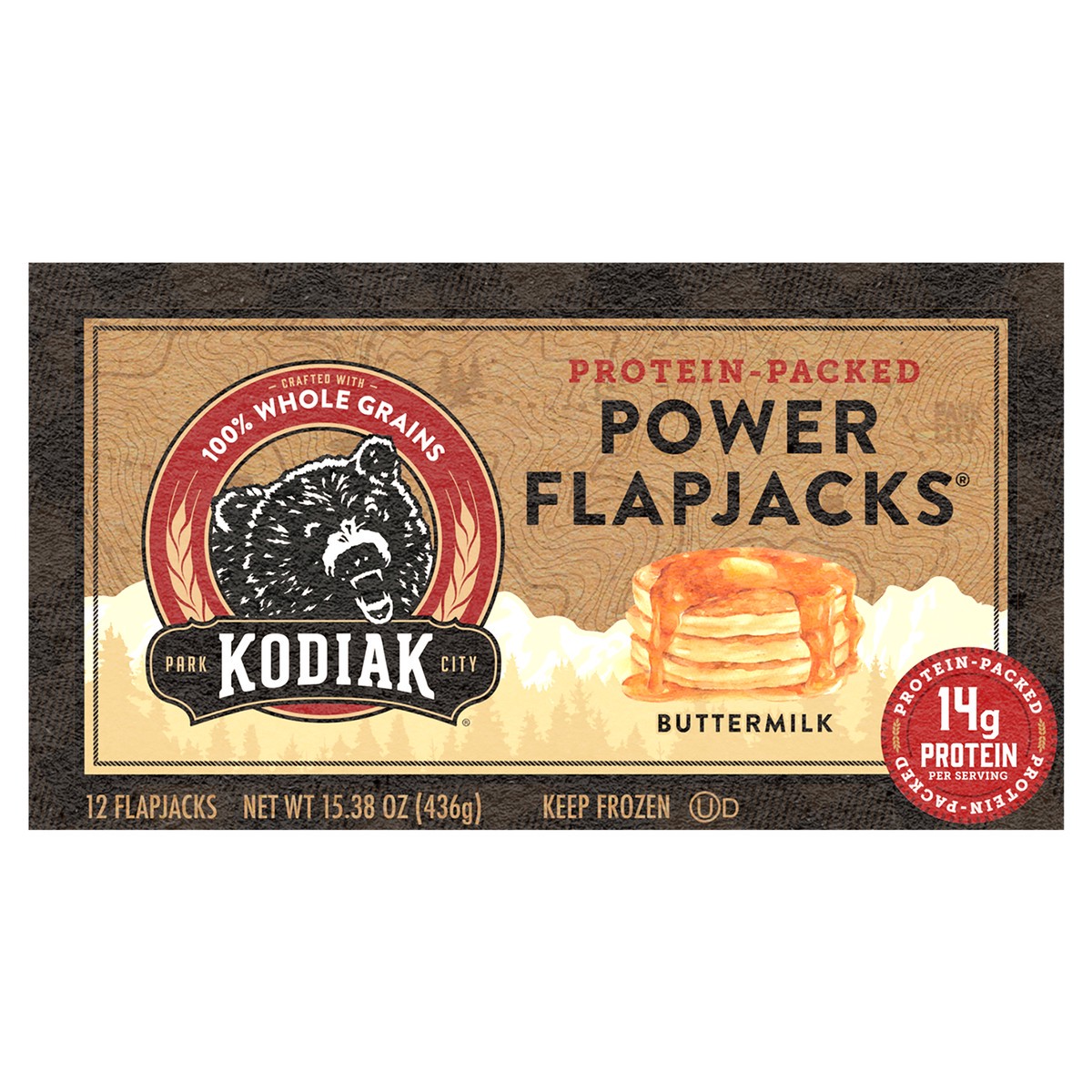 slide 1 of 8, Kodiak Cakes Cakes Buttermilk Power Flapjacks, 15.37 oz