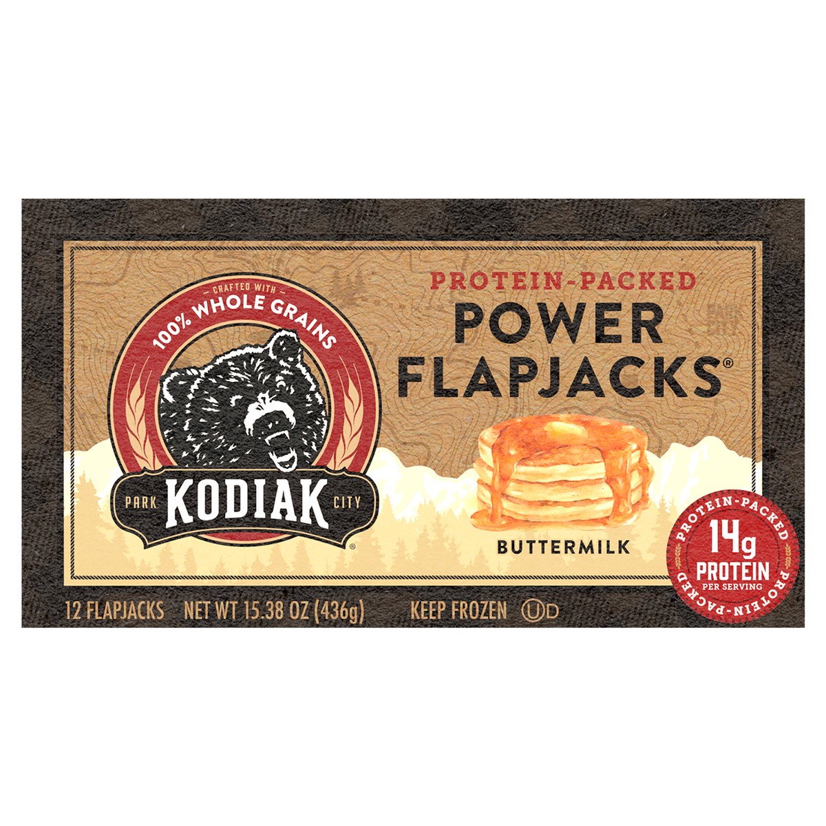 slide 1 of 8, Kodiak Cakes Cakes Buttermilk Power Flapjacks, 12 ct