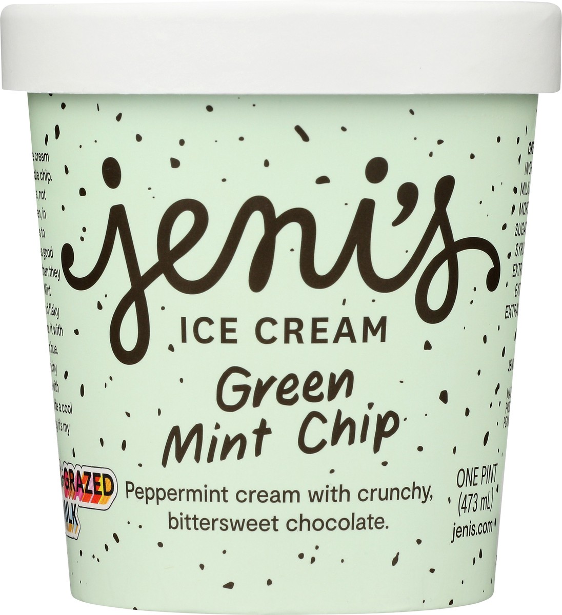 slide 6 of 9, Jeni's Green Mint Chip Ice Cream 1 pt, 1 pint