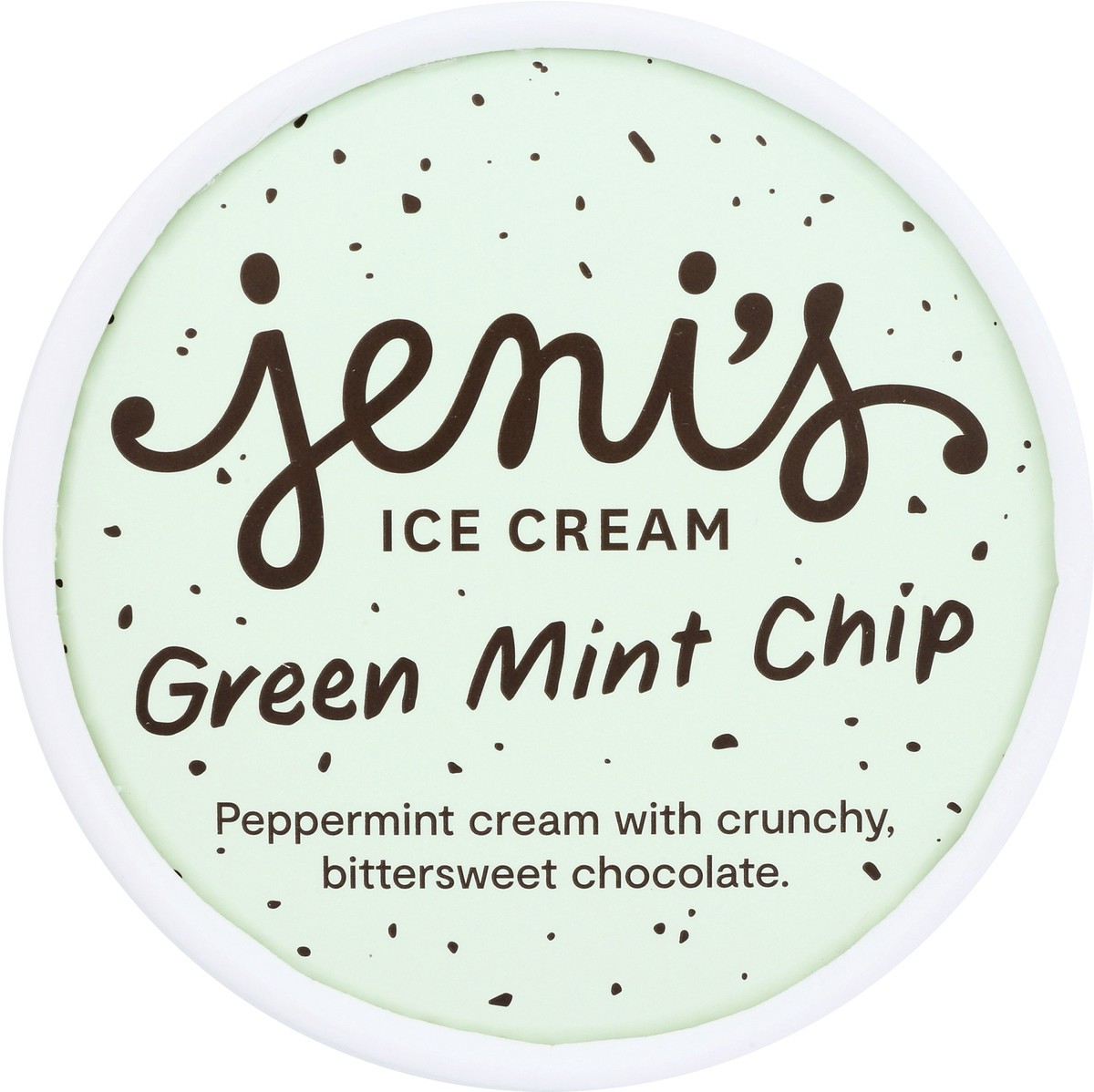 slide 9 of 9, Jeni's Green Mint Chip Ice Cream 1 pt, 1 pint