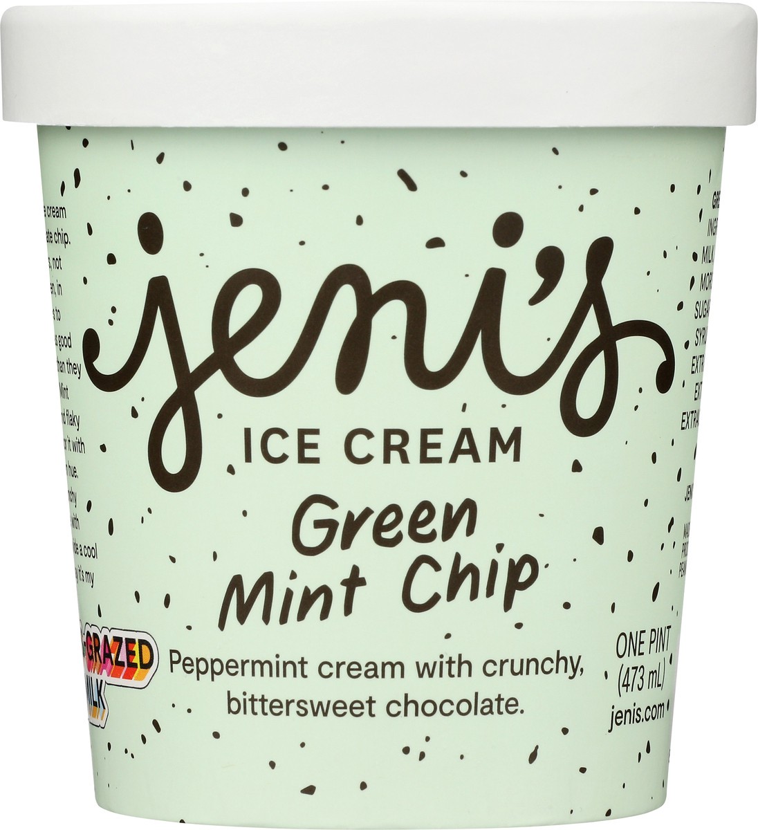 slide 1 of 9, Jeni's Green Mint Chip Ice Cream 1 pt, 1 pint