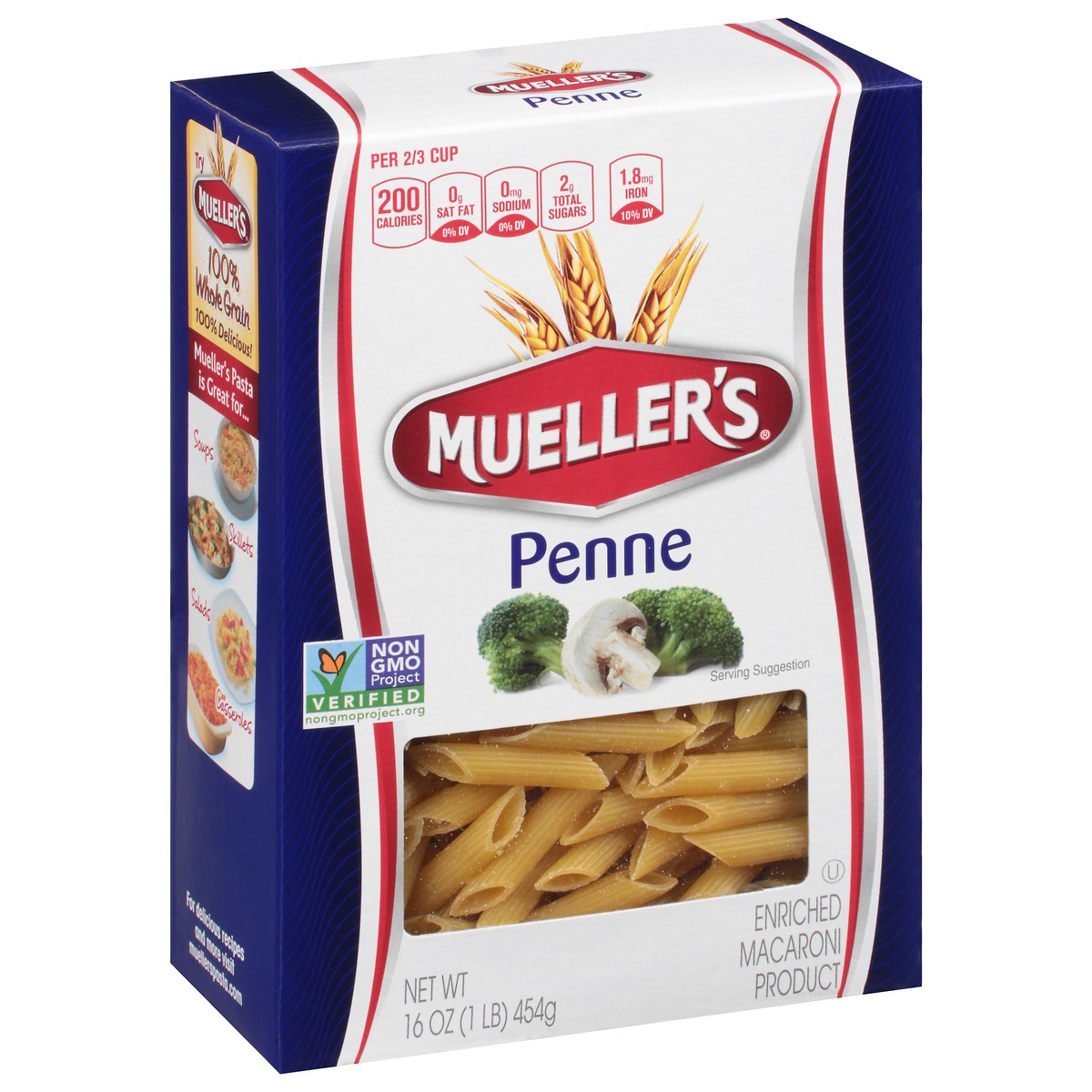 slide 10 of 13, Mueller's Penne 16 oz, 16 oz