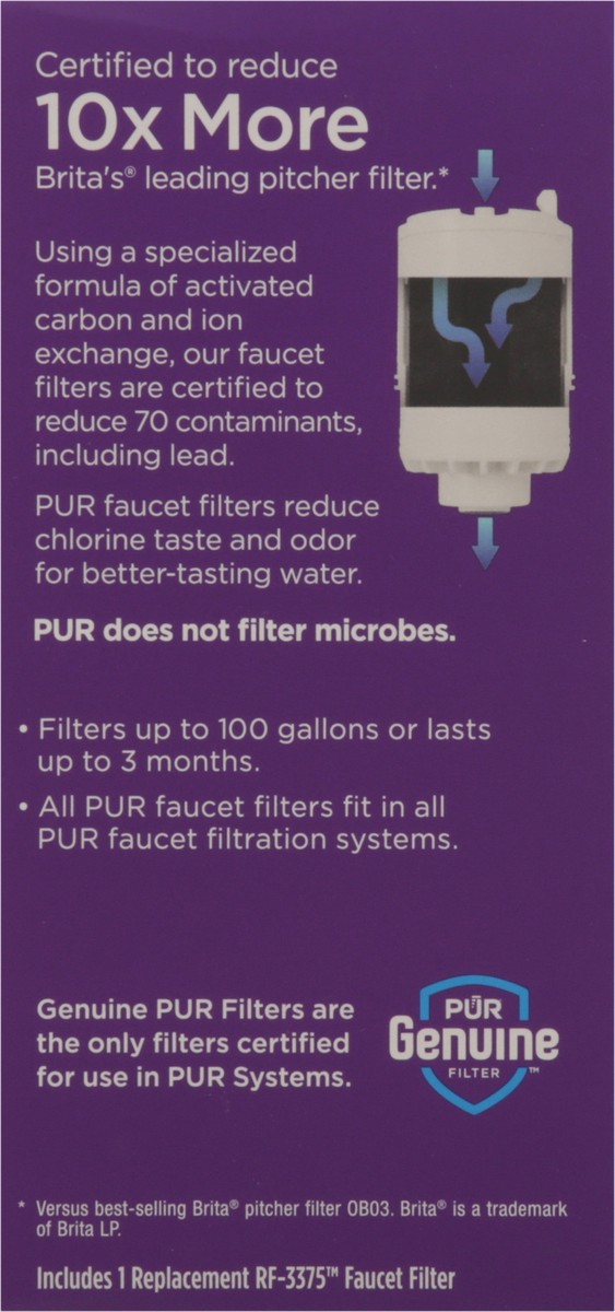 slide 10 of 11, PUR RF-3375 Faucet Filter 1 ea, 1 ct