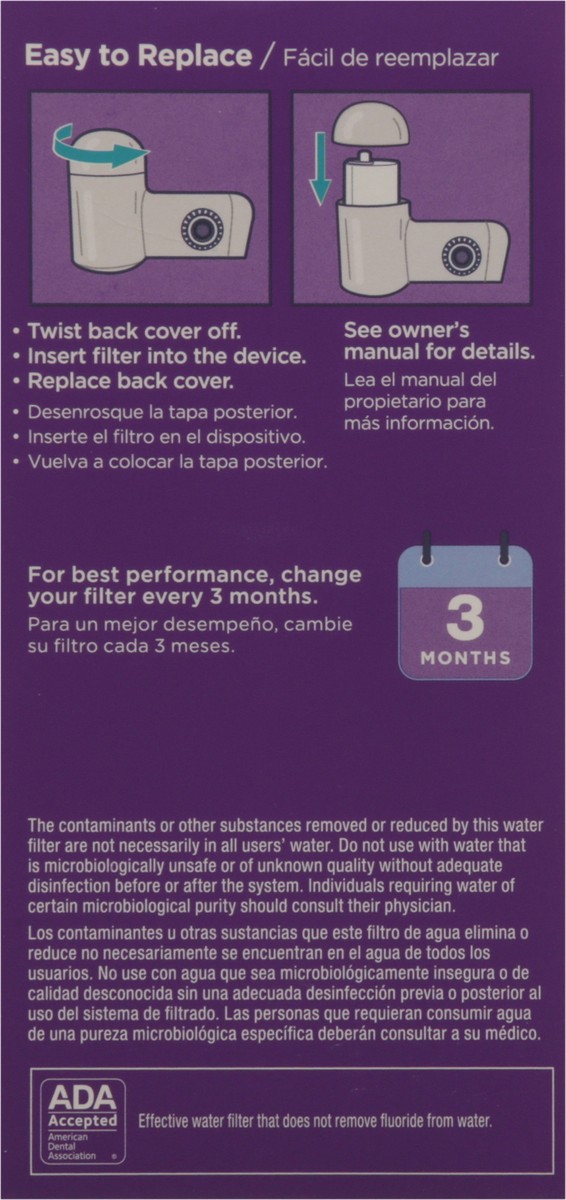 slide 11 of 11, PUR RF-3375 Faucet Filter 1 ea, 1 ct