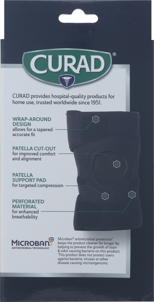 slide 8 of 11, Curad Adjustable Compression Knee Support 1 ea, 1 ct