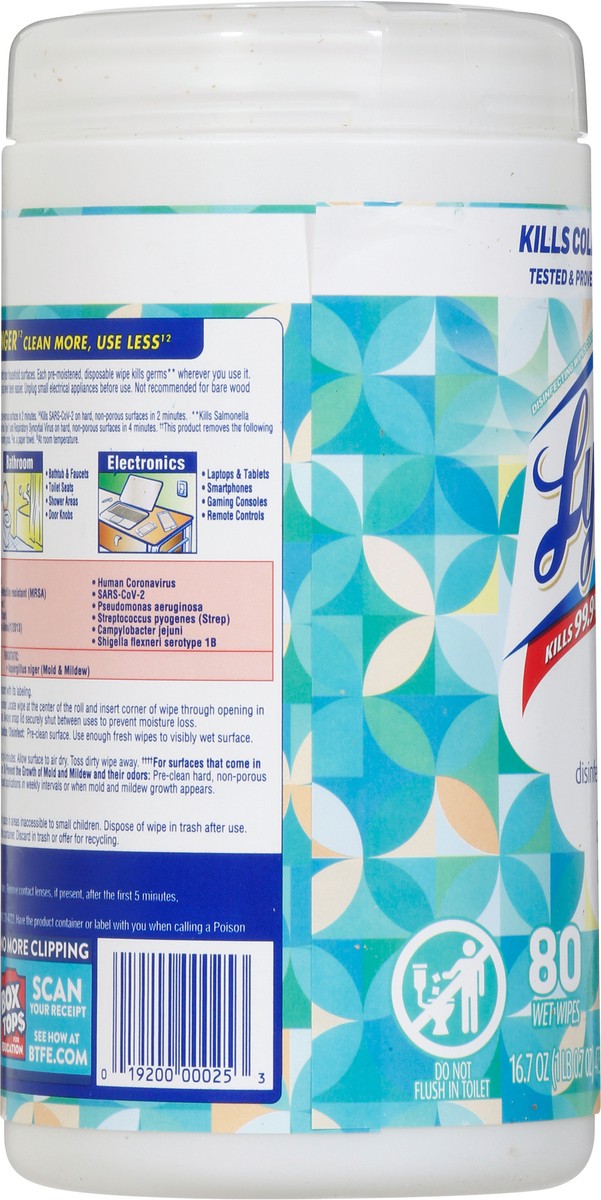 slide 9 of 9, Lysol Brand New Day Coconut Water & Sea Minerals Scent Disinfecting Wipes 80 ea, 80 ct