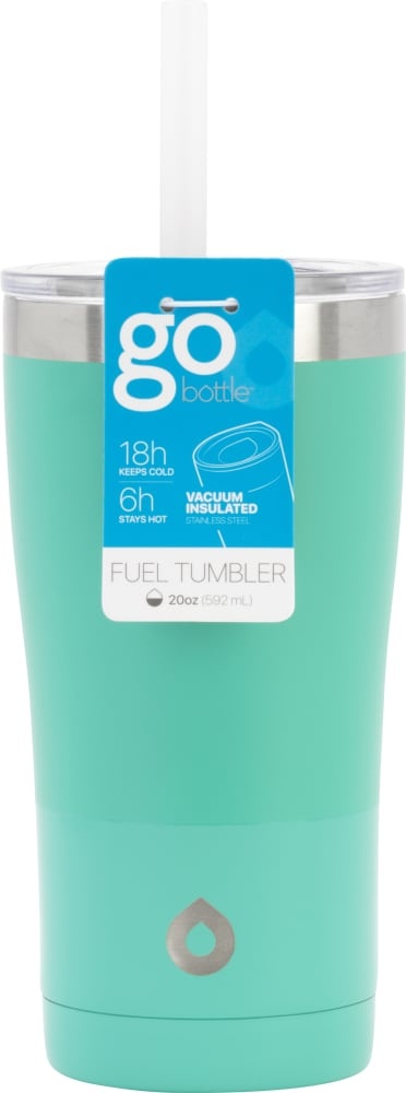 slide 1 of 1, Good Cook Gobottle Teal Double Wall Thermal Tumbler, 20 oz