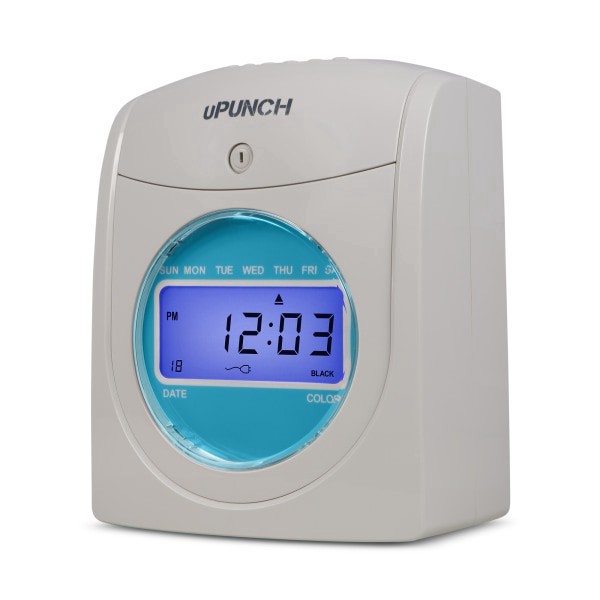 slide 6 of 6, Upunch Sb1200 Electronic Auto-Align Punch Time Clock Bundle, Unlimited Employees, 12""H X 11""W X 16""D, 1 ct