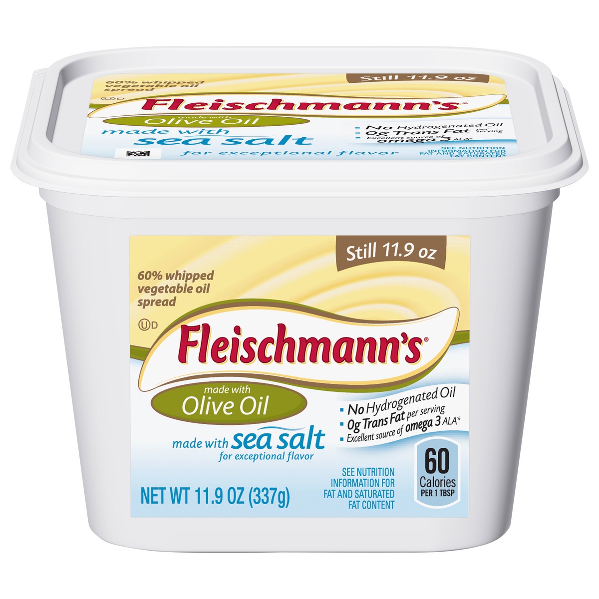 slide 1 of 5, Fleischmann's 60% Whipped Vegetable Oil Spread 11.9 oz, 11.9 oz