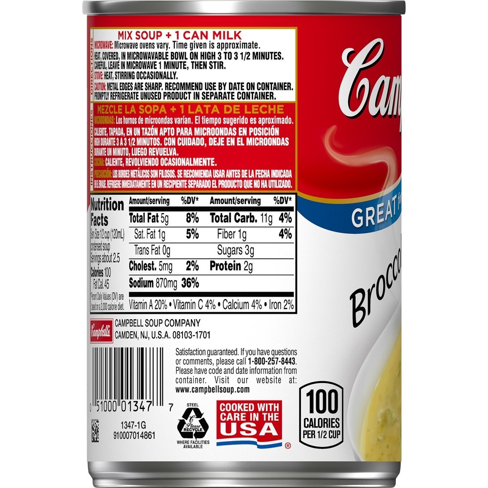 Campbell's Condensed Broccoli Cheese Soup 10.5 oz Shipt