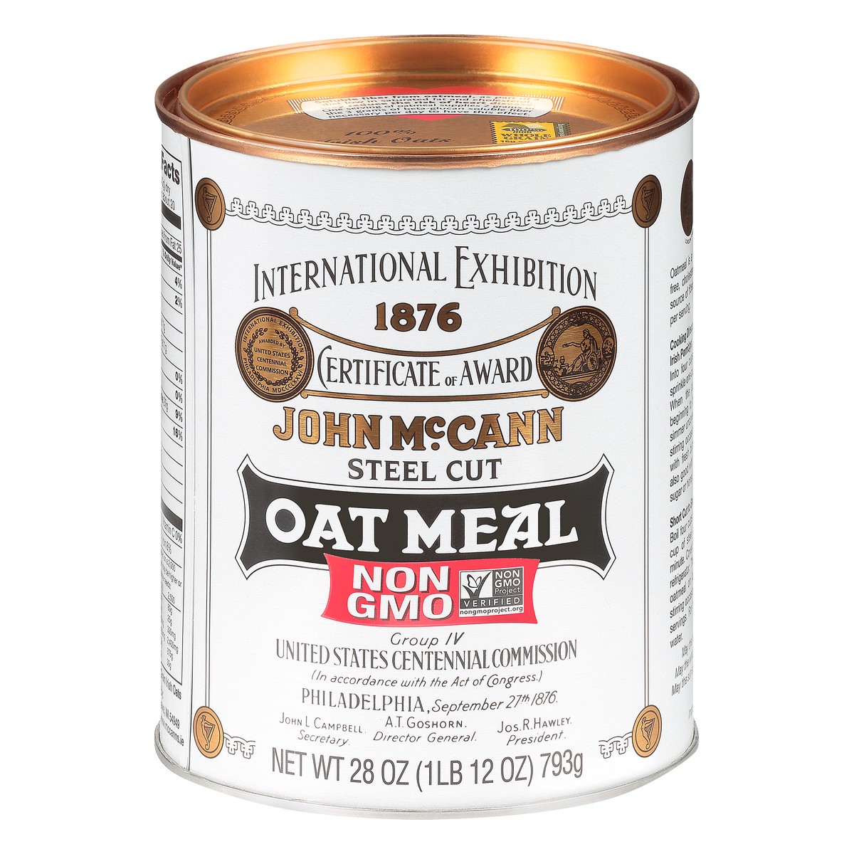 slide 7 of 13, McCann's Imported Steel Cut Irish Oatmeal, Non-GMO Project Verified Oatmeal, Kosher, 28 OZ Tin, 28 oz