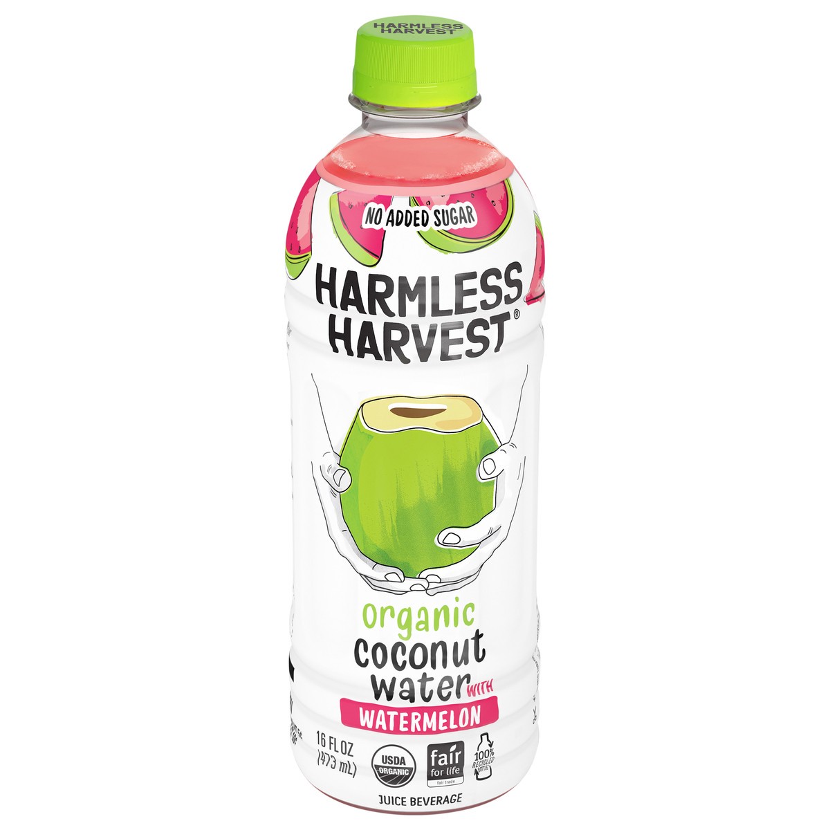 slide 3 of 4, Harmless Harvest Organic No Added Sugar Coconut Water with Watermelon 16 fl oz, 16 fl oz