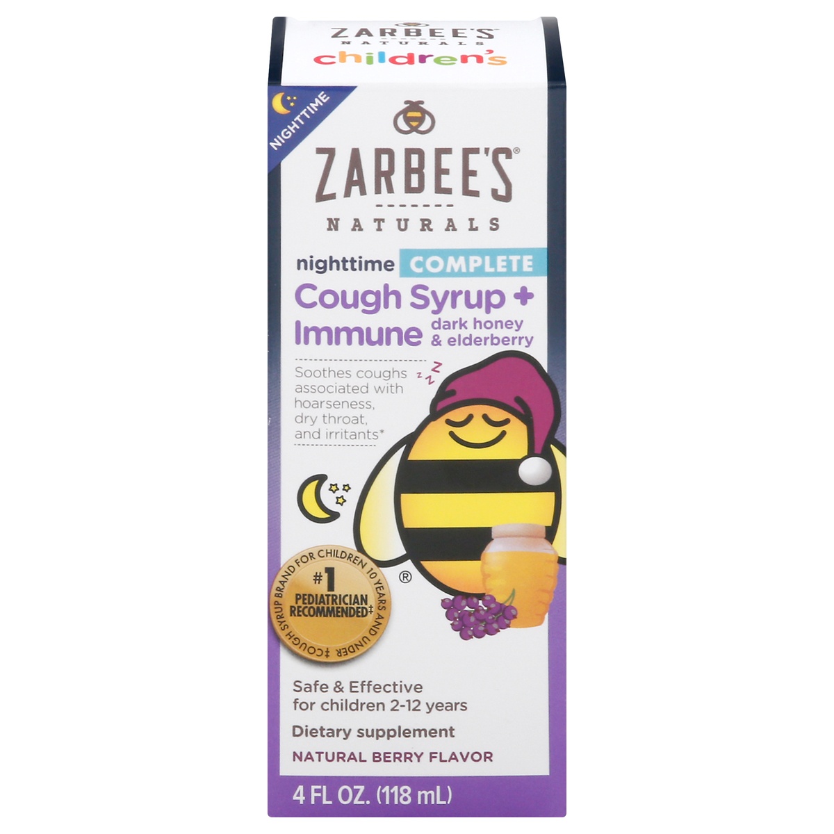 slide 1 of 1, Zarbee's Naturals Cough Syrup, 4 fl oz