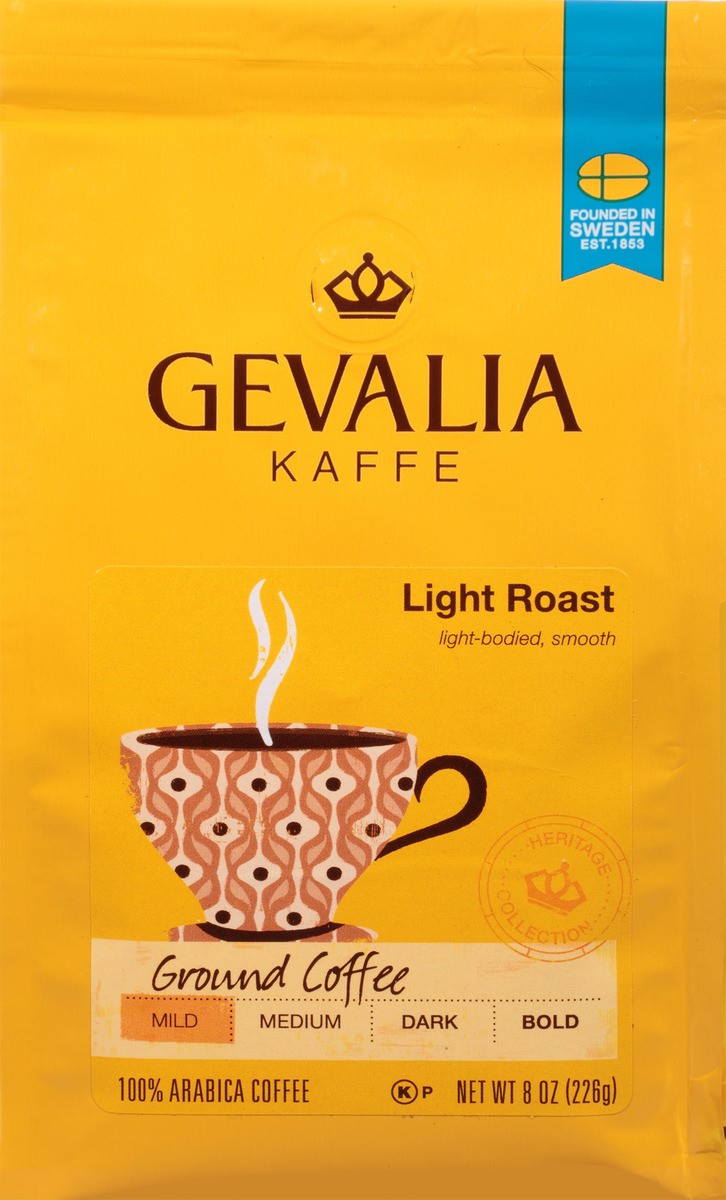 slide 3 of 7, Gevalia Light Roast Ground Coffee - 8 oz, 8 oz