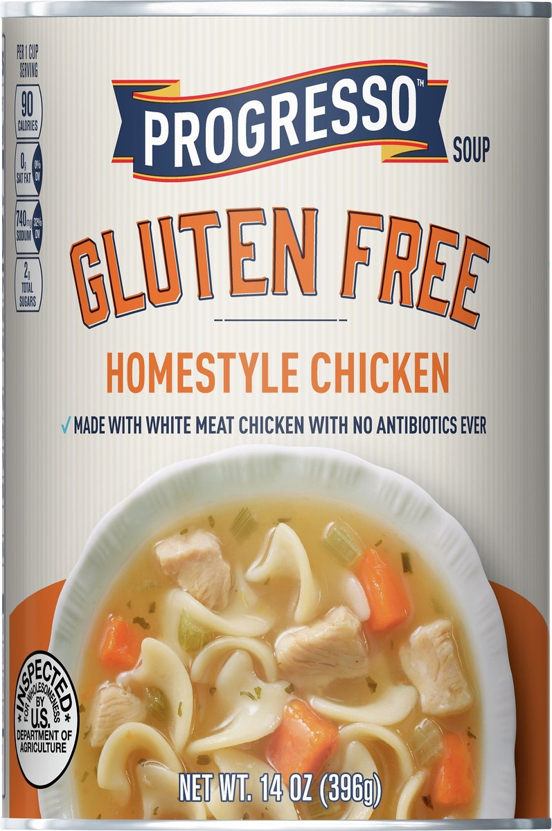 slide 4 of 9, Progresso Gluten Free Homestyle Chicken Soup, 14 oz., 14 oz