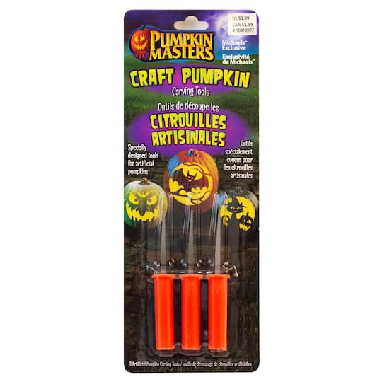 slide 1 of 3, Pumpkin Masters Craft Pumpkin Carving Tools, includes 3 saws