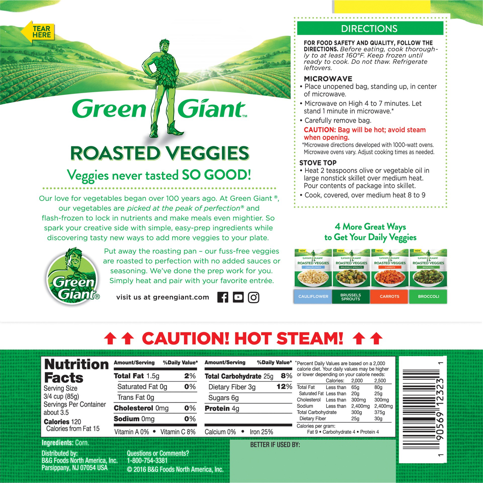 slide 3 of 4, Green Giant Corn Roasted Veggies 10 oz, 10 oz