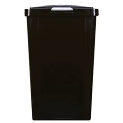 Sterilite Touchtop Wastebasket Black
