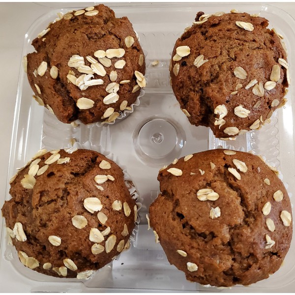slide 1 of 1, Raisin Bran Muffin, 4 Ct., 14 oz