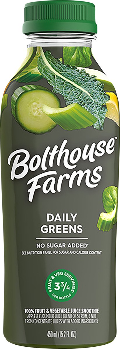 slide 7 of 9, Bolthouse Farms Daily Greens Juice - 15.2 fl oz, 15.2 oz