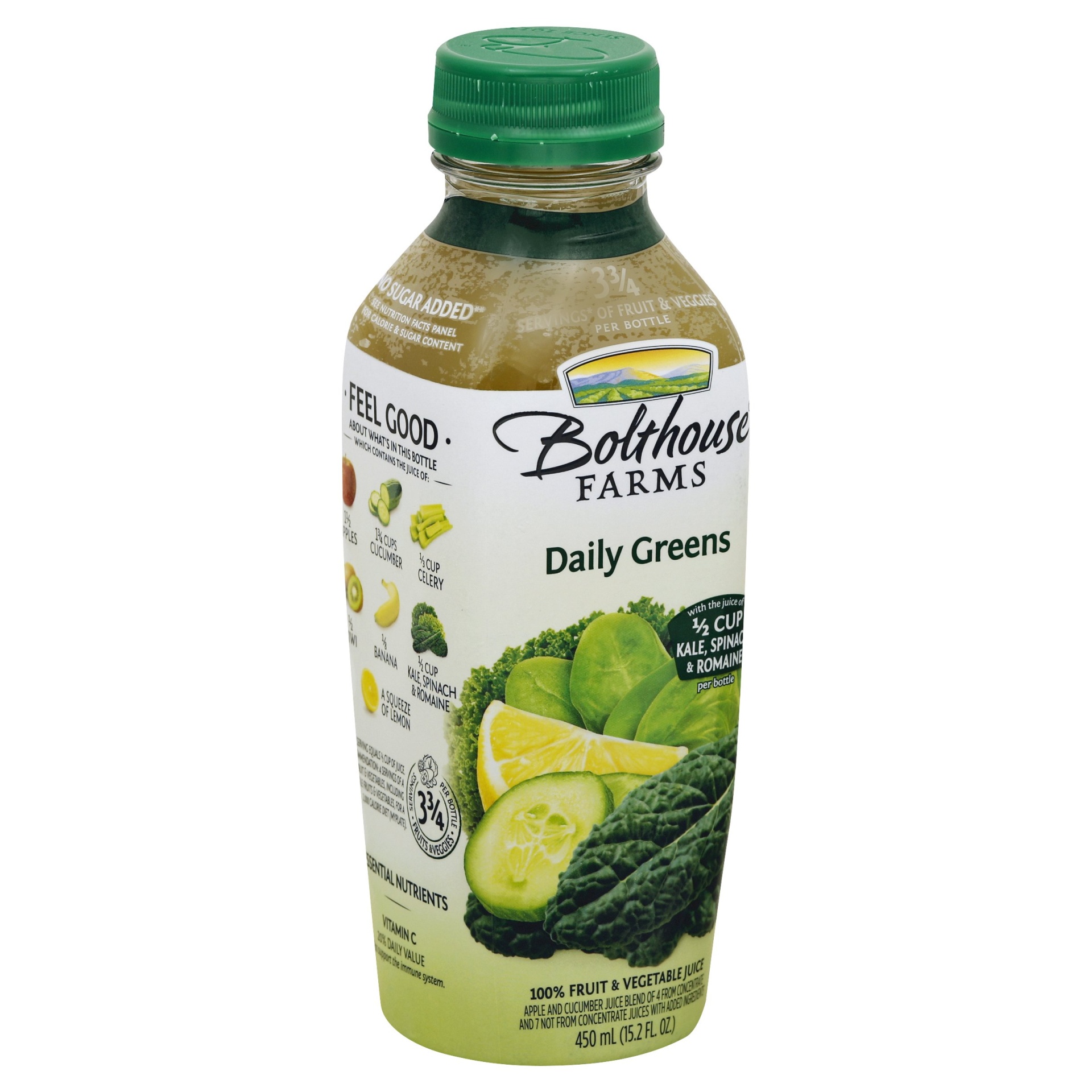 slide 1 of 2, Bolthouse Farms Daily Greens Juice, 15.2 fl oz