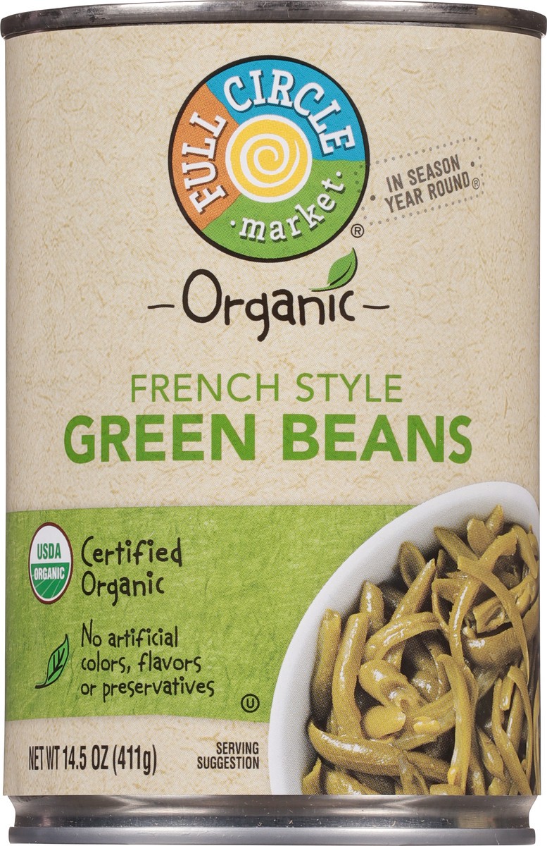 slide 5 of 11, Full Circle Market Organic French Style Green Beans 14.5 oz, 14.5 oz