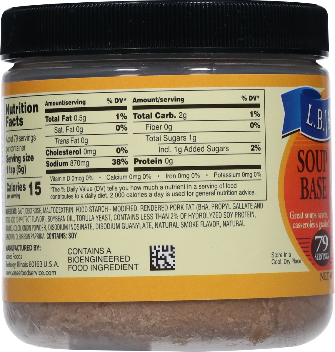 slide 5 of 13, L.B. Jamison's Ham Flavored Soup Base 14 oz, 14 oz