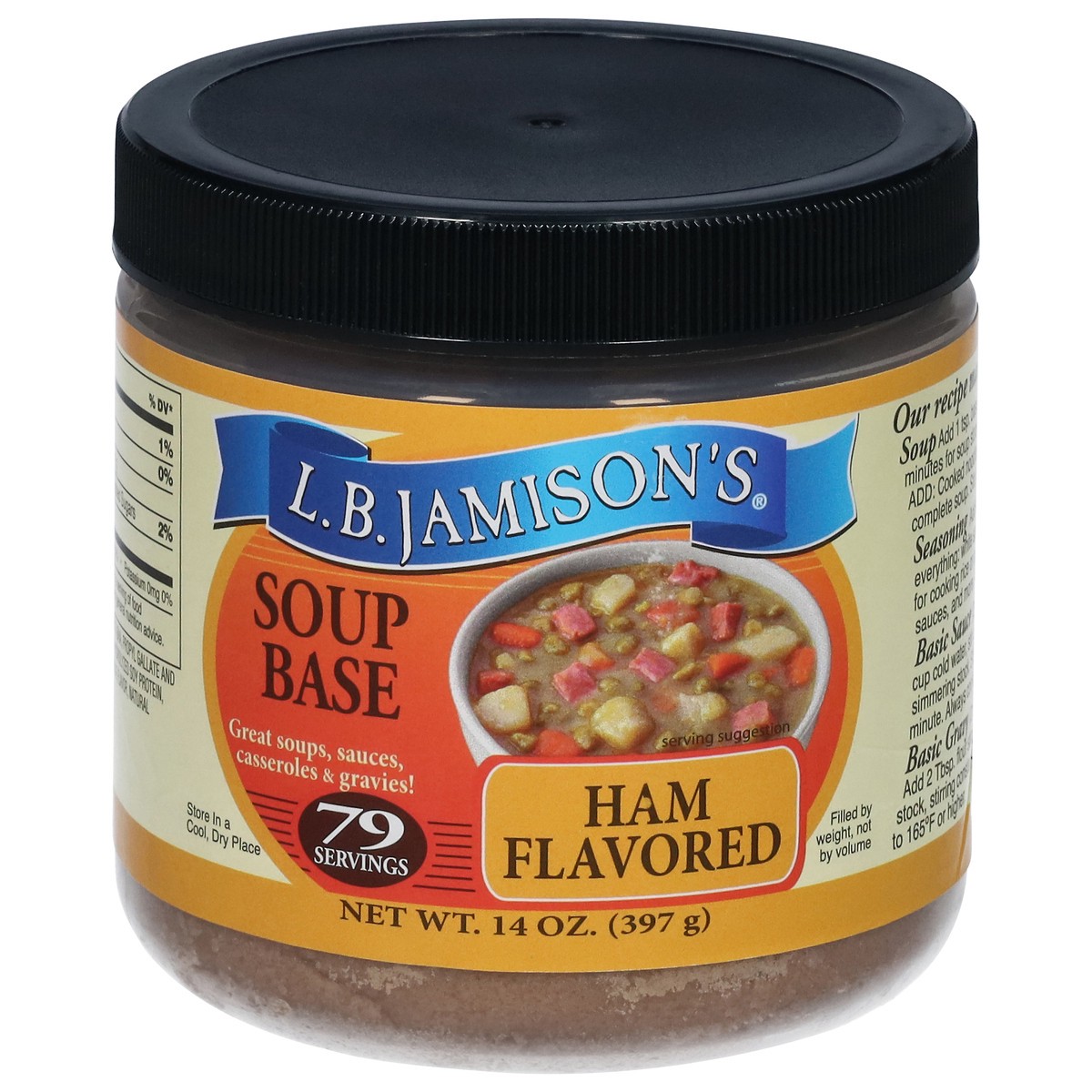 slide 7 of 13, L.B. Jamison's Ham Flavored Soup Base 14 oz, 14 oz