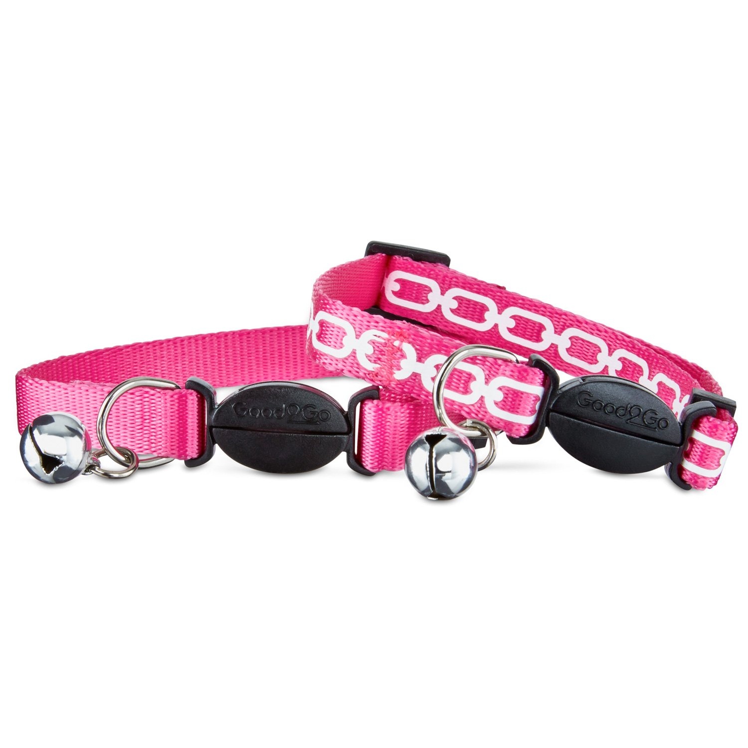 slide 1 of 1, Good2Go Pink Link Breakaway Cat Collars, 1 ct