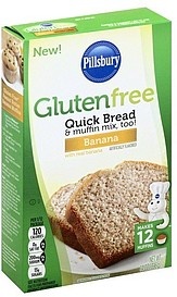 slide 1 of 1, Pillsbury Gluten Free Banana Quick Bread & Muffin Mix, 14 oz