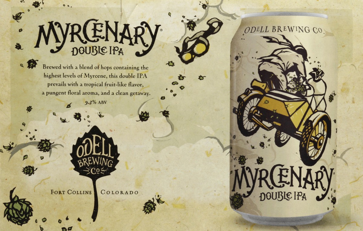 slide 3 of 6, ODELL BREWING CO Odell Brewing Myrcenary Double IPA- 6 Pack 12 fl oz. Cans, 72 fl oz