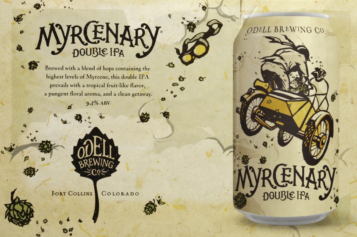 slide 5 of 6, ODELL BREWING CO Odell Brewing Myrcenary Double IPA- 6 Pack 12 fl oz. Cans, 72 fl oz