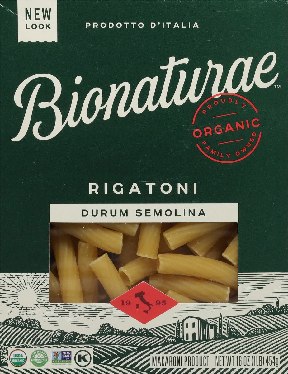 slide 5 of 9, Bionaturae Organic Rigatoni, 16 oz