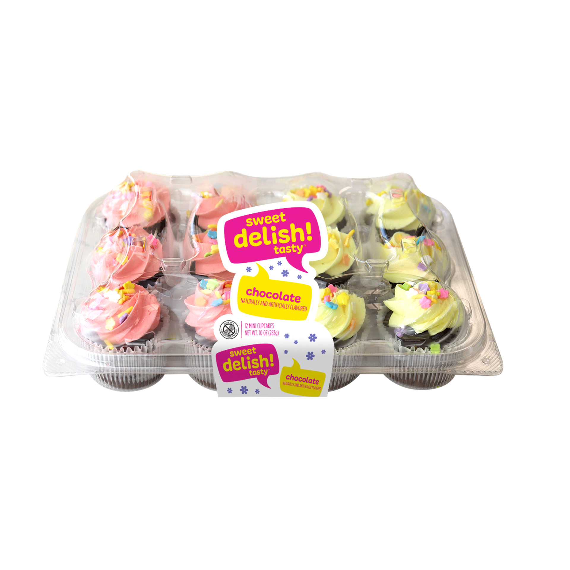 slide 1 of 1, Freed's Bakery Cupcake Mini Chocolate Ester, 12 ct; 10 oz