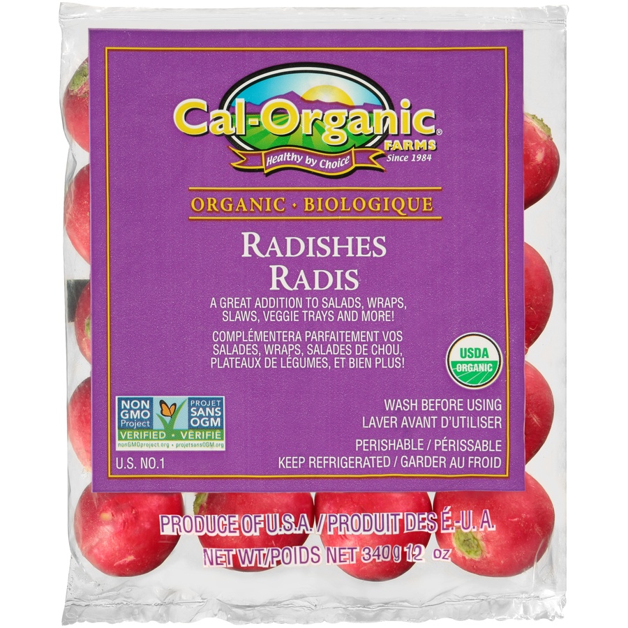 slide 1 of 1, Cal-Organic Farms Organic Red Radish Bag, 12 oz