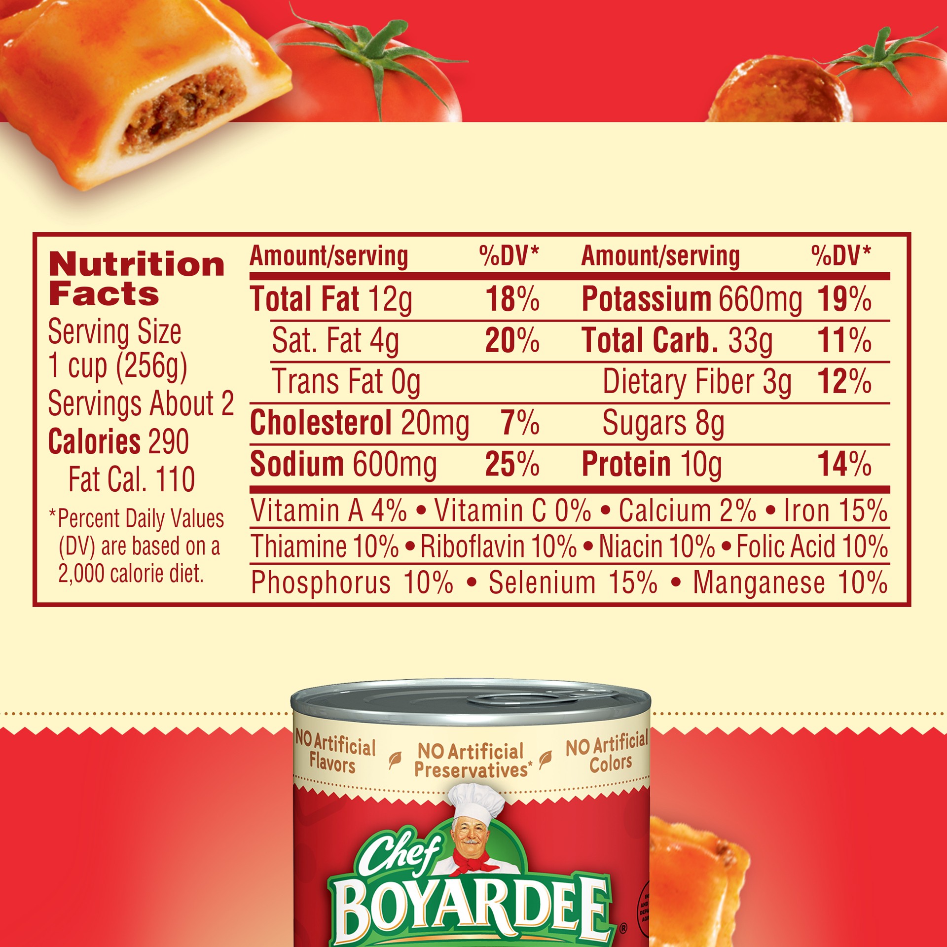 slide 5 of 5, Chef Boyardee Mini Beef Ravioli & Meatballs 15 oz, 15 oz