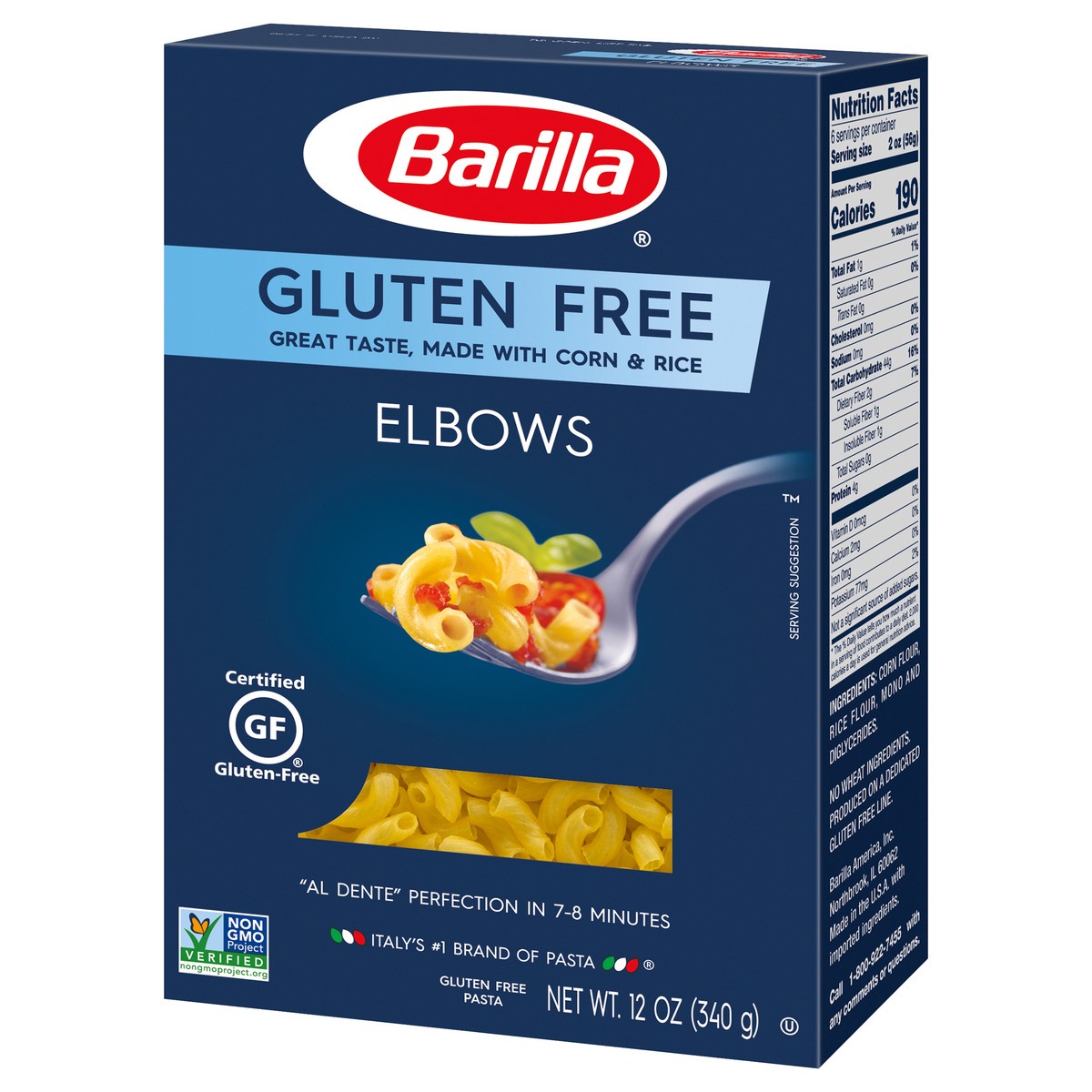 slide 8 of 9, Barilla Gluten Free Elbows Pasta, 12 oz