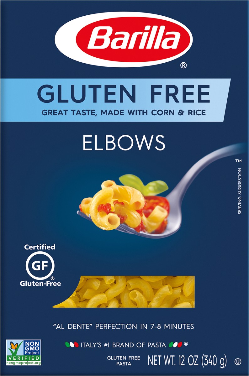 slide 4 of 9, Barilla Gluten Free Elbows Pasta, 12 oz