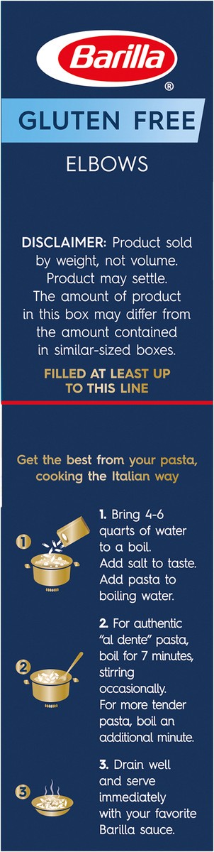 slide 5 of 9, Barilla Gluten Free Elbows Pasta, 12 oz