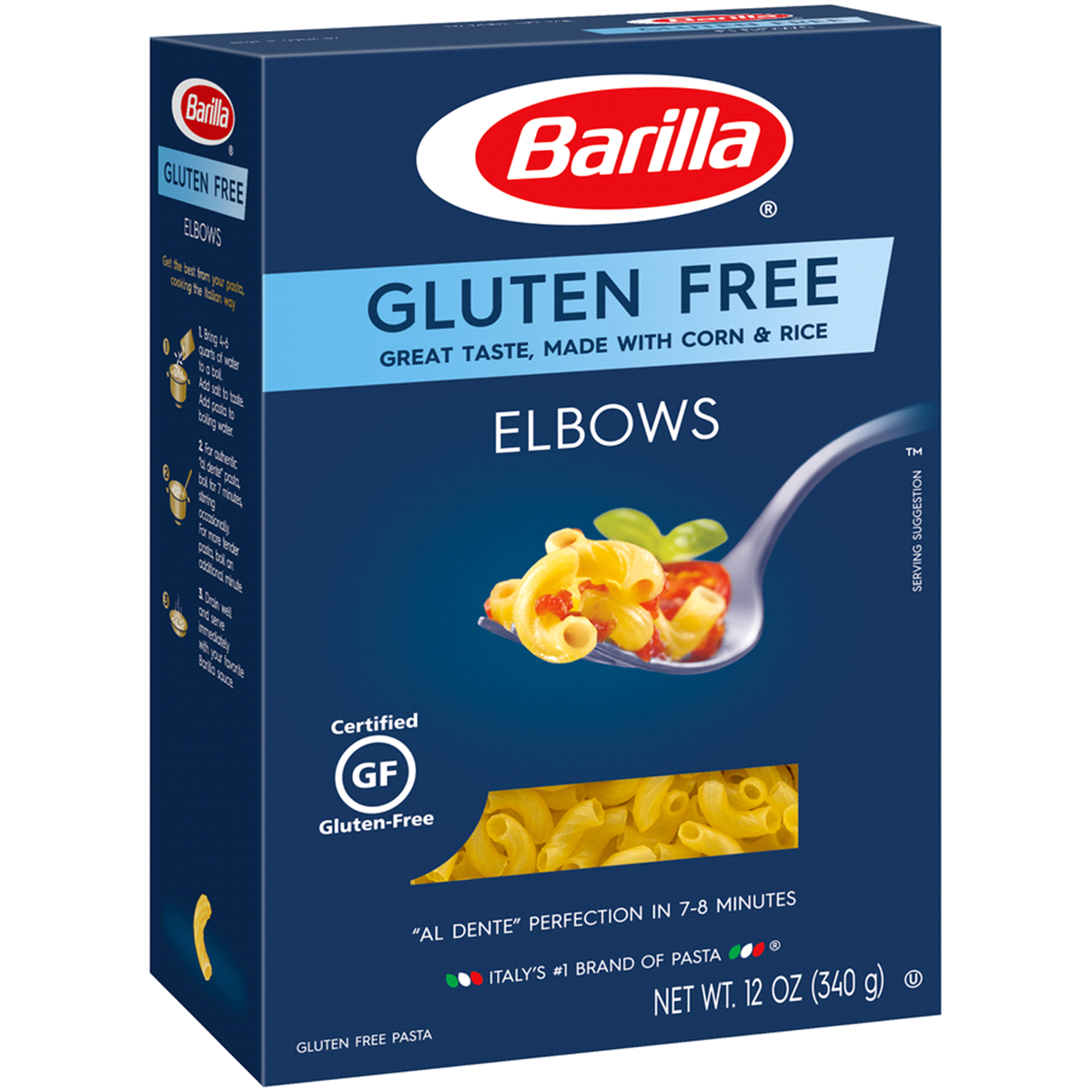 slide 9 of 11, Barilla Gluten Free Elbows, 12 oz