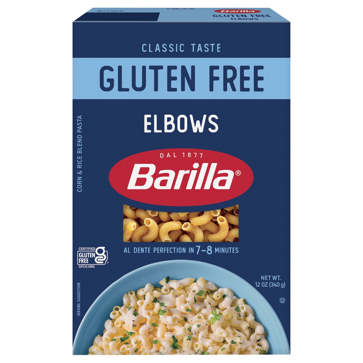 slide 1 of 9, Barilla Gluten Free Elbows Pasta, 12 oz